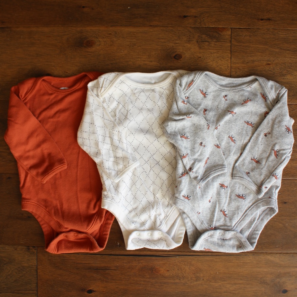 Old Navy Fall and Fox Themed Onesies